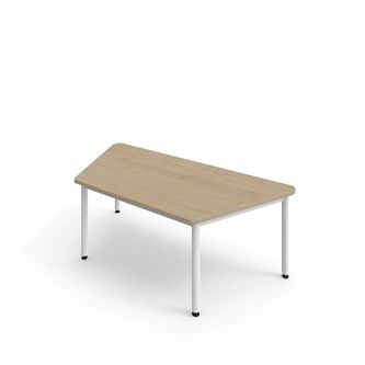 Trapetsbord 12:38 FSC BX HT 140x70 cm vitt stativ