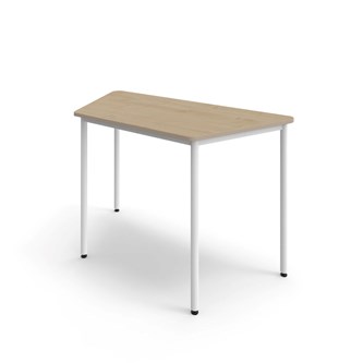 Trapetsbord 12:38 FSC BX HT 140x70 cm vitt stativ