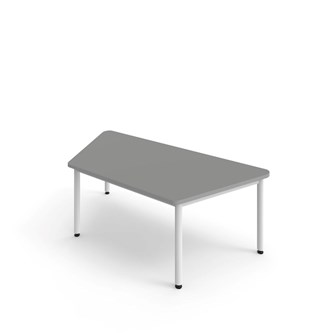 Trapetsbord 12:38 FSC BX HT 140x70 cm vitt stativ
