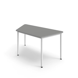 Trapetsbord 12:38 FSC BX HT 140x70 cm vitt stativ