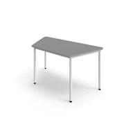 Trapetsbord 12:38 FSC BX akustik optimal laminat 140x70 cm vitt stativ