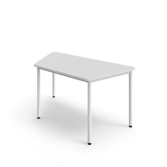 Trapetsbord 12:38 FSC BX HT 140x70 cm vitt stativ