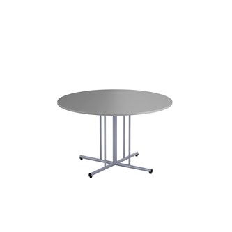 Bord 12:38 FSC BX akustiklaminat ø 120 cm pelare silverstativ