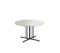 Bord 12:38 FSC BX akustiklaminat ø 120 cm pelare svart stativ