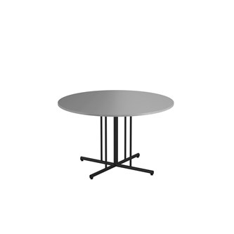 Bord 12:38 FSC BX akustiklaminat ø 120 cm pelare svart stativ