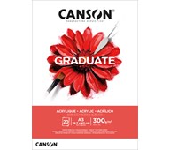 Block för akrylmålning Graduate 300 g A3