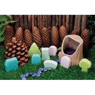 Lekfigurer Förtrollad värld av sten