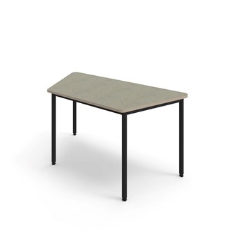 Bord 12:38 BX akustik optimal linoleum 160x80x80 cm svart stati