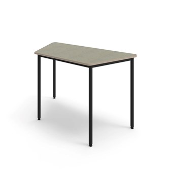 Bord 12:38 BX akustik optimal linoleum 160x80x80 cm svart stati