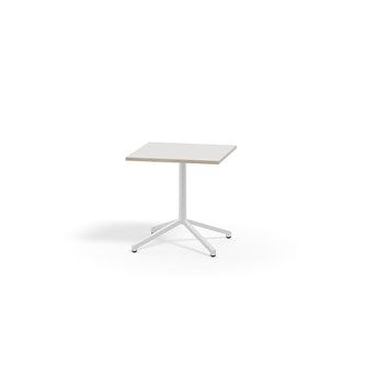 Bord Pilare akustiklaminat 70x70 cm vitt stativ