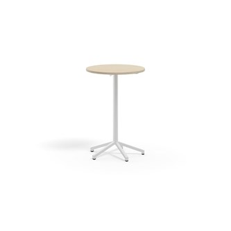 Bord Pilare akustiklaminat ø 70 cm vitt stativ