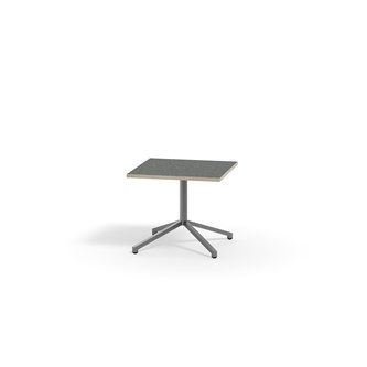 Bord Pilare akustik linoleum 70x70 cm silverstativ