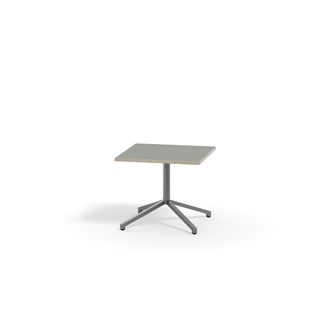 Bord Pilare akustik linoleum 70x70 cm silverstativ