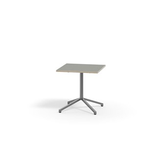 Bord Pilare akustik linoleum 70x70 cm silverstativ