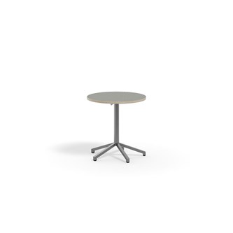 Bord Pilare akustik linoleum ø 70 cm silverstativ