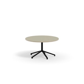 Bord Pilare akustik linoleum ø 110 cm svart stativ