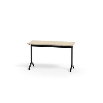 Bord Pilare akustiklaminat 120x50 cm svart stativ