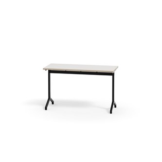 Bord Pilare akustiklaminat 120x50 cm svart stativ