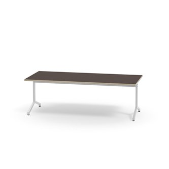 Bord Pilare akustiklaminat 180x80 cm vitt stativ