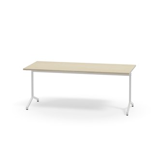 Bord Pilare akustiklaminat 180x80 cm vitt stativ