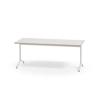 Bord Pilare akustiklaminat 180x80 cm vitt stativ