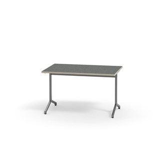 Bord Pilare akustik linoleum 120x70 cm silverstativ