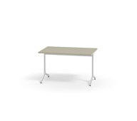 Bord Pilare akustik linoleum 120x70 cm vitt stativ