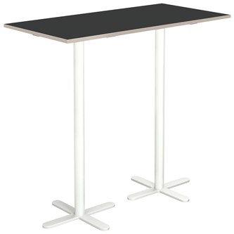 Pelarbord Cross X 120x60 cm HT vitt stativ