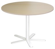 Pelarbord Cross X ø 110 cm HT vitt stativ