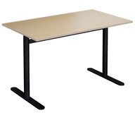 Pelarbord Cross T 120x70 cm HT höjd 72 cm svart stativ