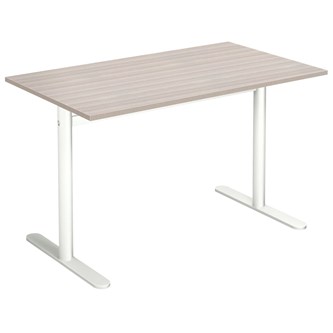 Pelarbord Cross T 120x60 cm HT vitt stativ