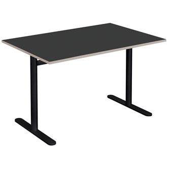 Pelarbord Cross T 120x80 cm HT höjd 72 cm svart stativ