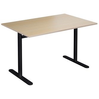 Pelarbord Cross T 120x80 cm HT höjd 72 cm svart stativ