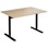 Pelarbord Cross T 120x80 cm HT höjd 72 cm svart stativ