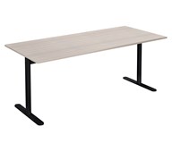 Pelarbord Cross T 180x80 cm HT höjd 72 cm svart stativ