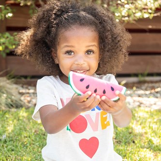 Lekmat i tyg, fruktkorg