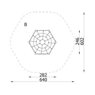 Hexagon Klätterlek WD