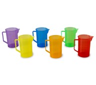 Transparent färgade bägare 6-pack