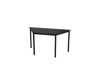 Trapetsbord Multiflex BX C 140x70x70 höjd 72 cm svart stativ