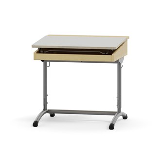 Skolbänk Dalman akustiklaminat silverstativ