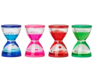 Sensoriska bubblande timglas 4-pack