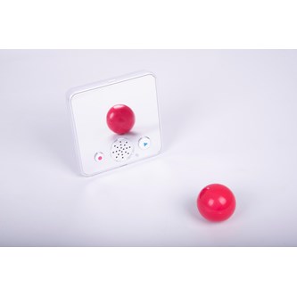 Inspelningsbar ljudbank med spegel