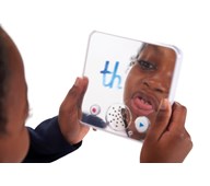 Inspelningsbar ljudbank med spegel