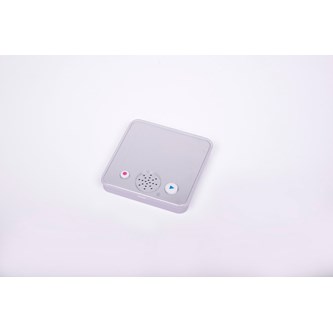 Inspelningsbar ljudbank med spegel