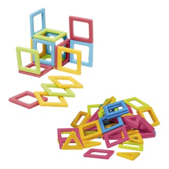 Magnet blandade former, 76 delar