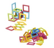Magnet blandade former, 76 delar
