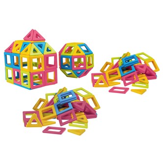 Magnet blandade former, 156 delar