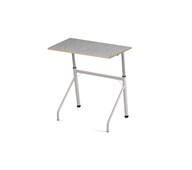 Bord Altudo BX akustik linoleum 90x60 cm vitt stativ