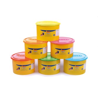 Mjuk lera neonfärger 6-pack