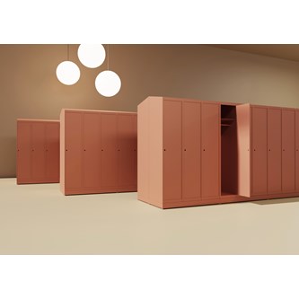 Skolskåp Novis sluttande tak 1:3 B120